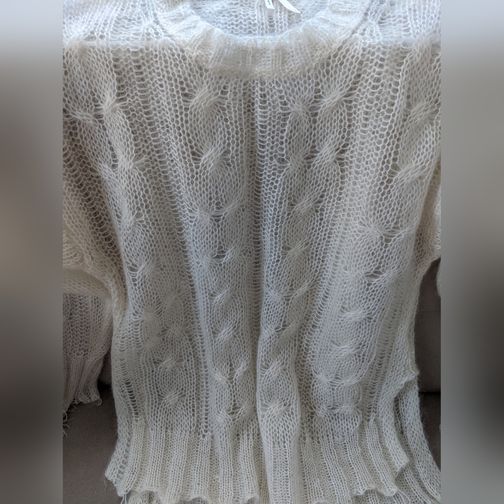 Anthropology Cream Women's Sweater - Picture 6 of 13